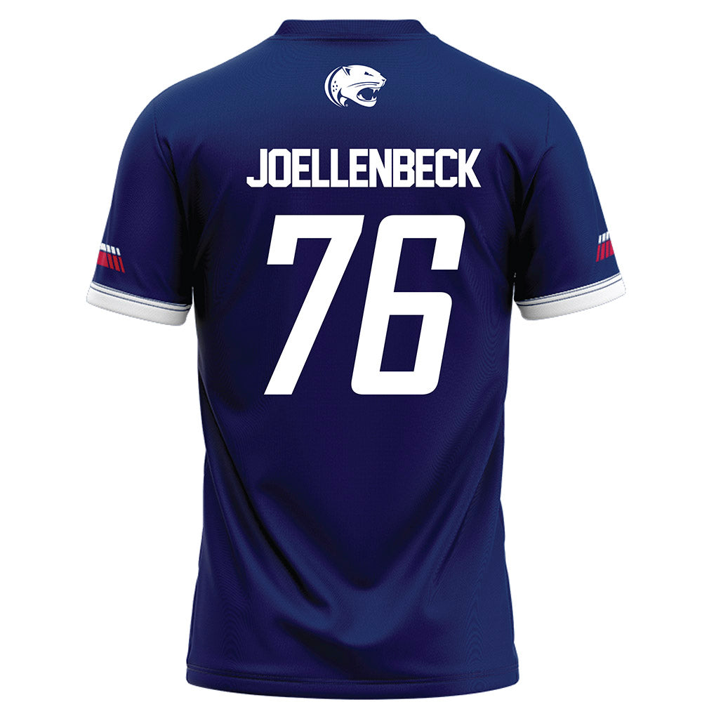 South Alabama - NCAA Football : Logan Joellenbeck - Blue Football Jersey-1