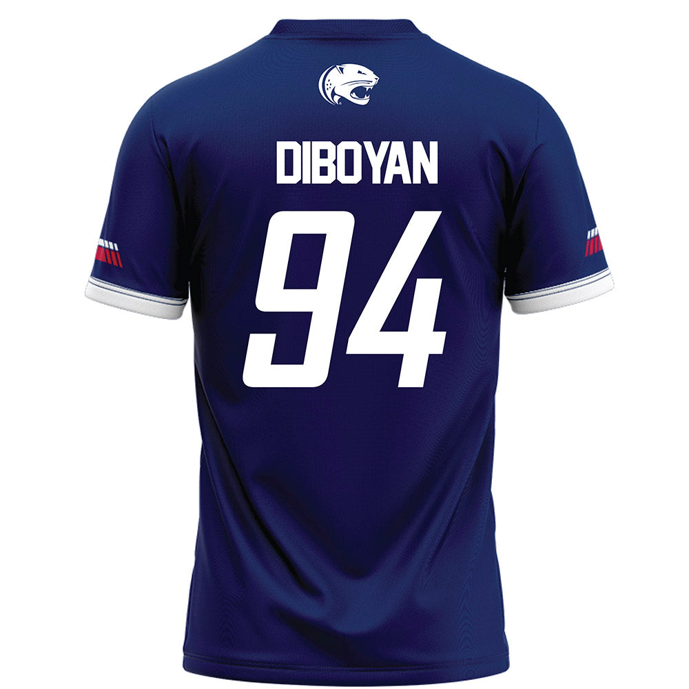 South Alabama - NCAA Football : Hamilton DiBoyan - Blue Football Jersey-1