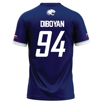 South Alabama - NCAA Football : Hamilton DiBoyan - Blue Football Jersey-1