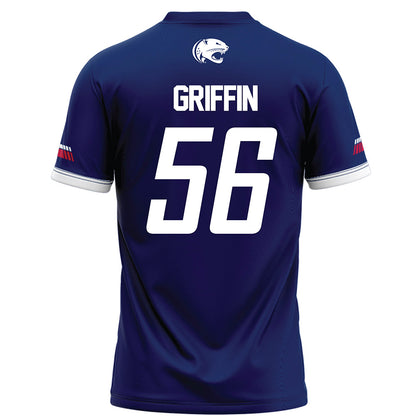 South Alabama - NCAA Football : Adrian Griffin - Blue Football Jersey-1