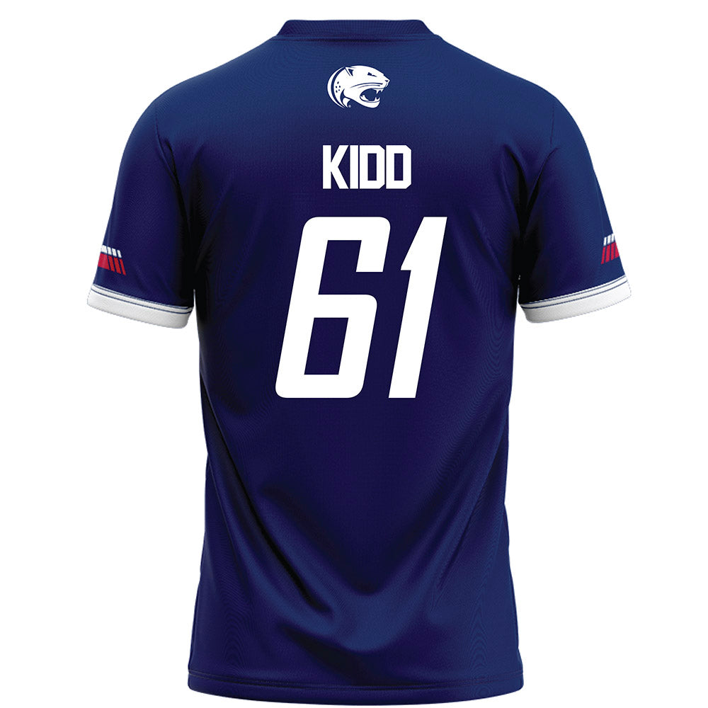 South Alabama - NCAA Football : Julius Kidd - Blue Football Jersey-1