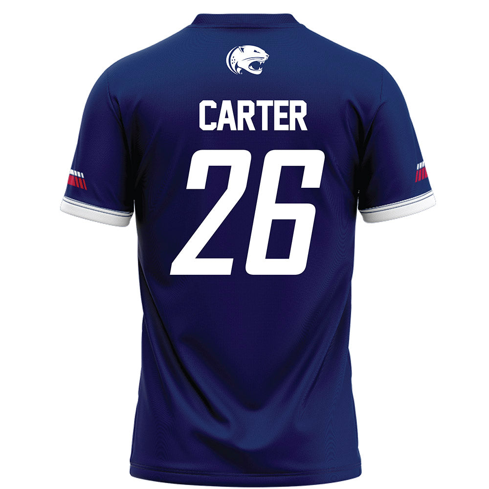 South Alabama - NCAA Football : Jonathon Carter - Blue Football Jersey-1