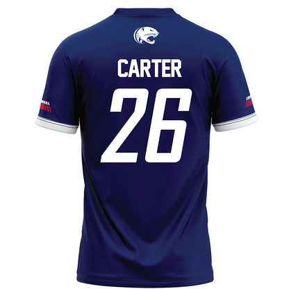 South Alabama - NCAA Football : Jonathon Carter - Blue Football Jersey-1