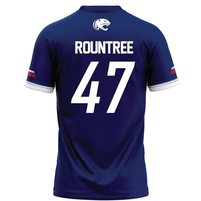 South Alabama - NCAA Football : Grant Rountree - Blue Football Jersey-1