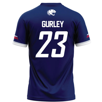 South Alabama - NCAA Football : Charles Gurley - Blue Football Jersey-1