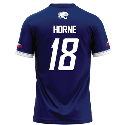 South Alabama - NCAA Football : Jerry Horne - Blue Football Jersey-1