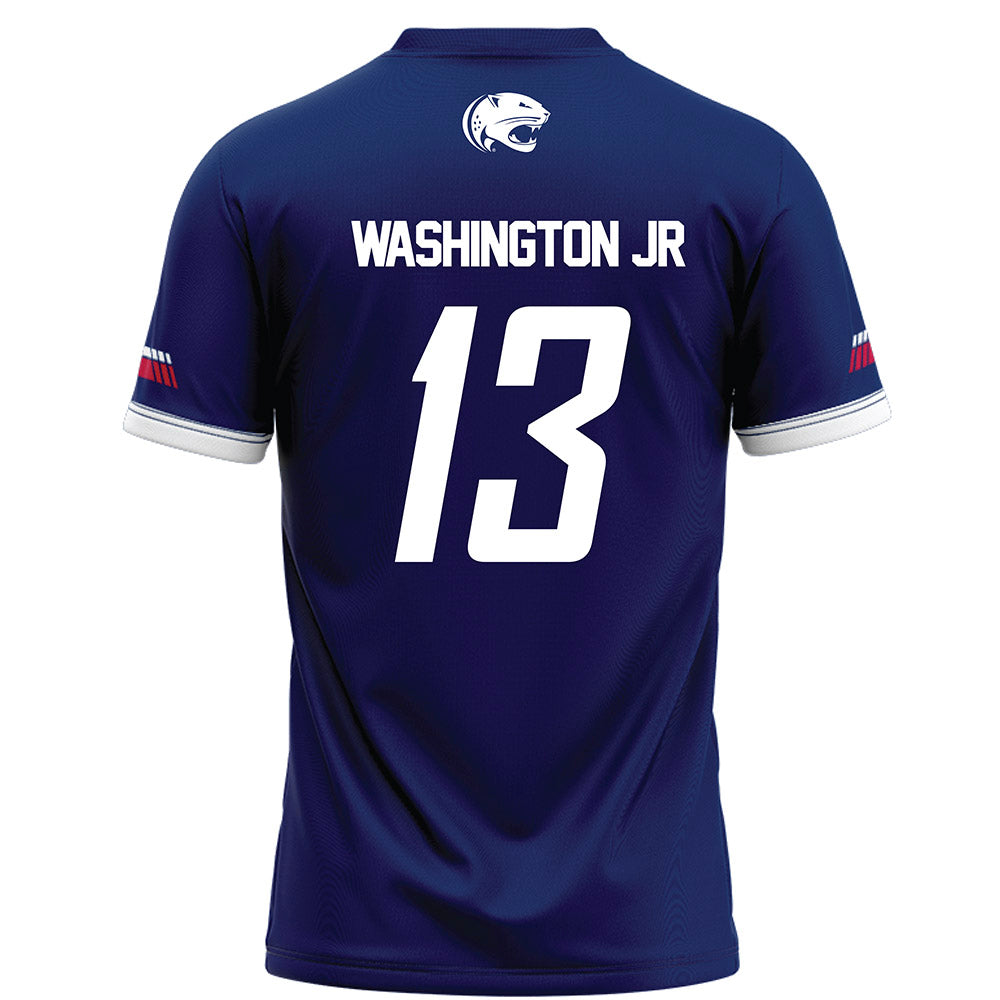 South Alabama - NCAA Football : Jarvis Washington Jr - Blue Football Jersey-1