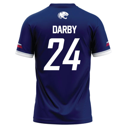 South Alabama - NCAA Football : Damyrion Darby - Blue Football Jersey-1