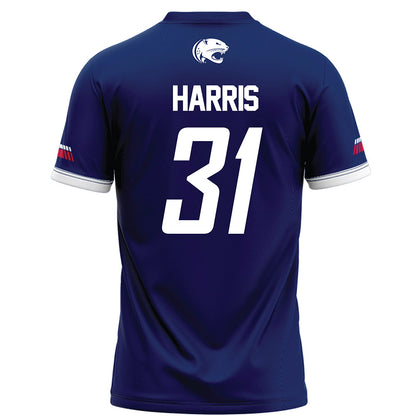 South Alabama - NCAA Football : Mike Harris - Blue Football Jersey-1