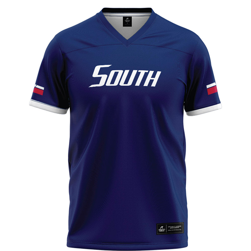 South Alabama - NCAA Football : Dashaun Caffee - Blue Football Jersey-0