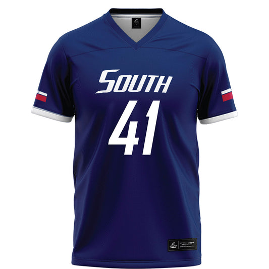 South Alabama - NCAA Football : Tyler Carter - Blue Football Jersey-0