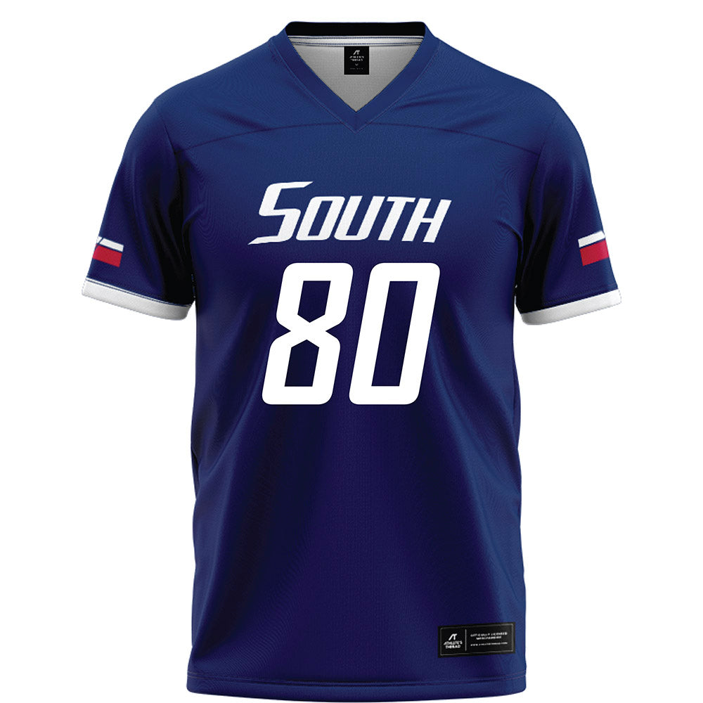 South Alabama - NCAA Football : Brayden Hurst - Blue Football Jersey-0