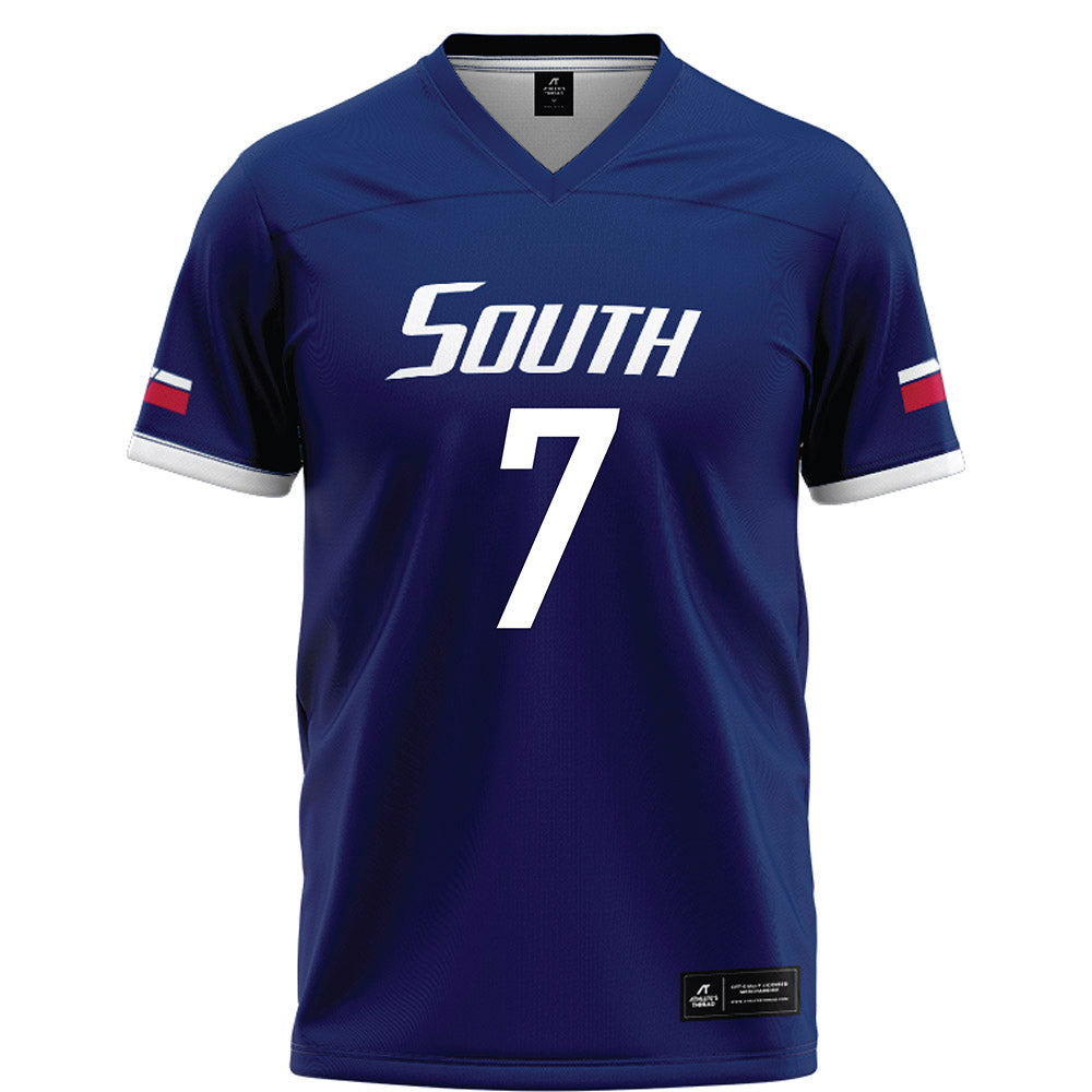 South Alabama - NCAA Football : Deuce Vance - Blue Football Jersey-0