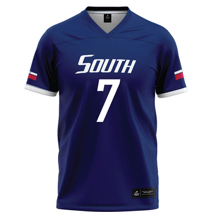 South Alabama - NCAA Football : Deuce Vance - Blue Football Jersey-0