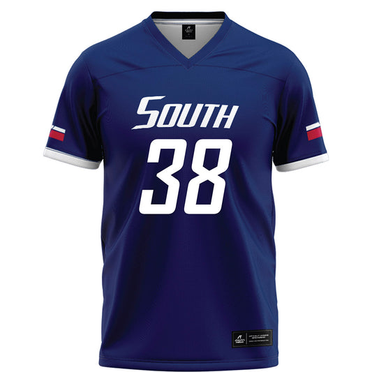 South Alabama - NCAA Football : Camden Lawson - Blue Football Jersey-0