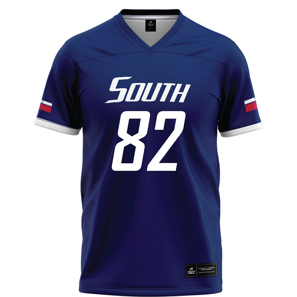 South Alabama - NCAA Football : Julius Mathis - Blue Football Jersey-0