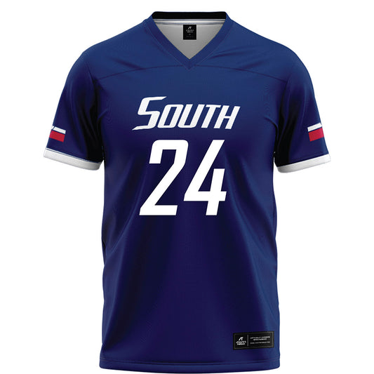 South Alabama - NCAA Football : Damyrion Darby - Blue Football Jersey-0