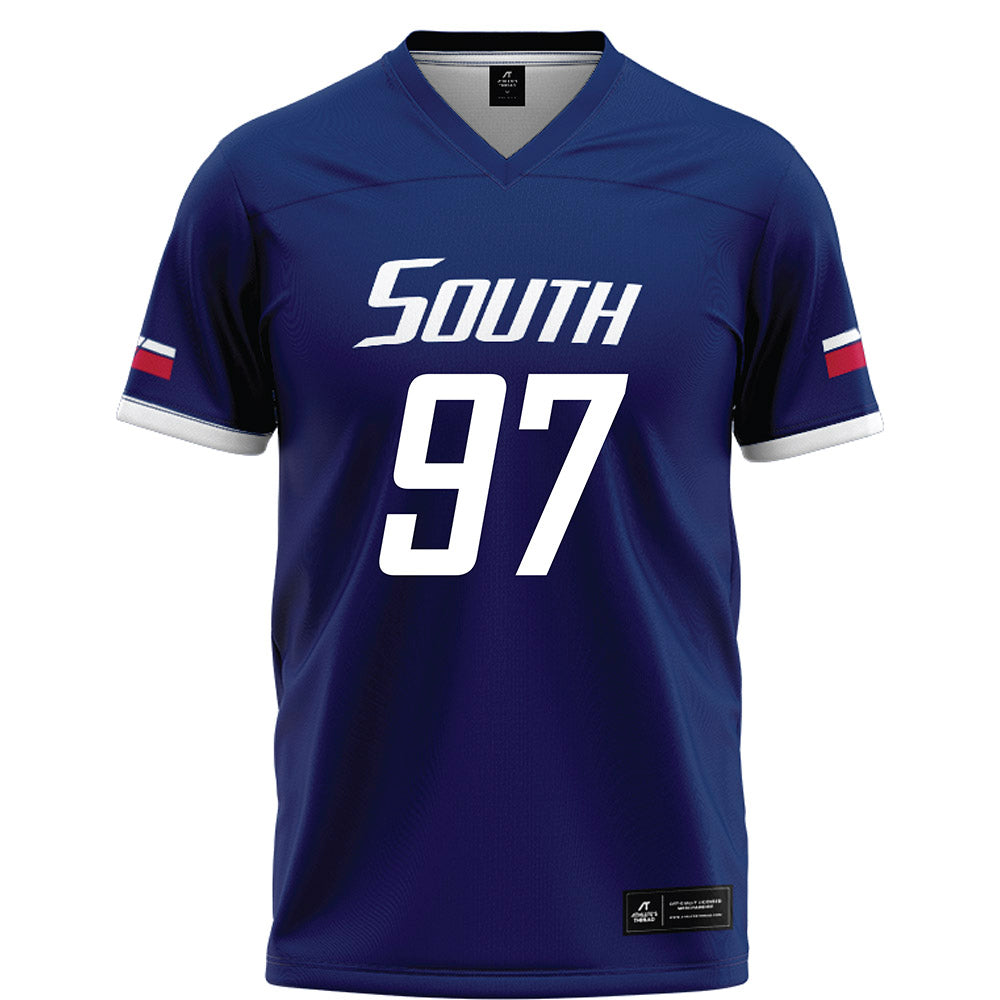 South Alabama - NCAA Football : Max Roth - Blue Football Jersey-0