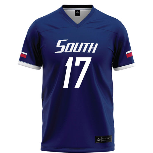 South Alabama - NCAA Football : Anthony Jeffery - Blue Football Jersey-0