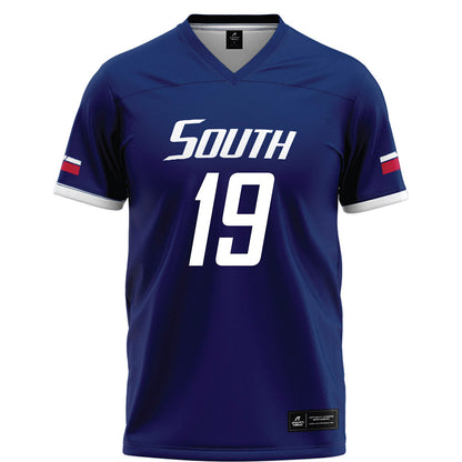 South Alabama - NCAA Football : Deuce Vance - Blue Football Jersey-0