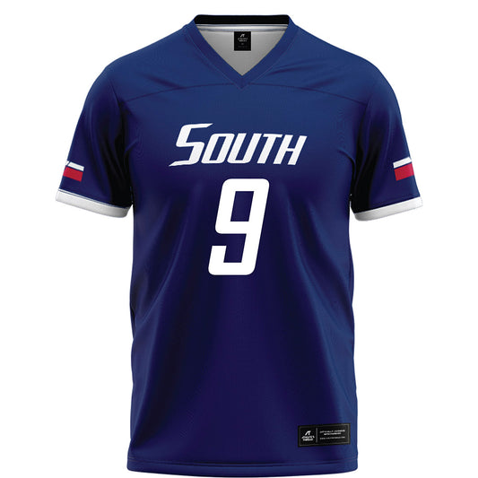 South Alabama - NCAA Football : Emmanuel Waller - Blue Football Jersey-0
