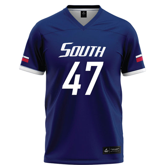 South Alabama - NCAA Football : Donnie Arnold - Blue Football Jersey-0