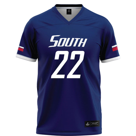 South Alabama - NCAA Football : Caleb Wynn - Blue Football Jersey-0