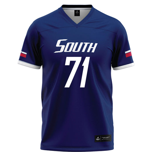 South Alabama - NCAA Football : Jaylen Booker - Blue Football Jersey-0