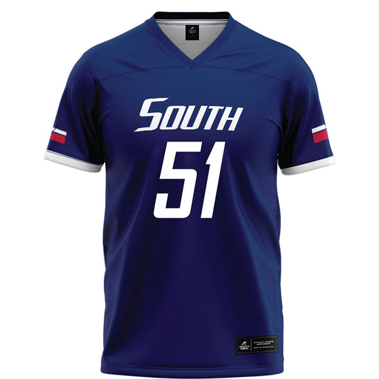 South Alabama - NCAA Football : Jordan May - Blue Football Jersey-0