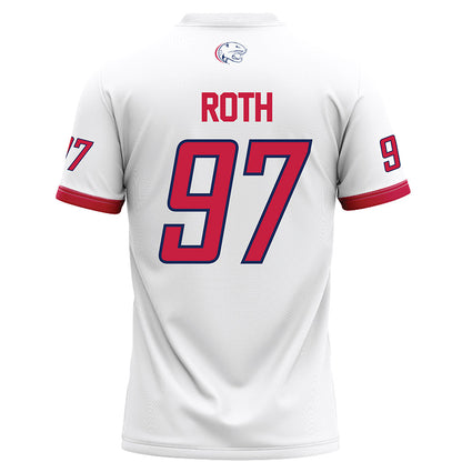 South Alabama - NCAA Football : Max Roth - White Football Jersey-1