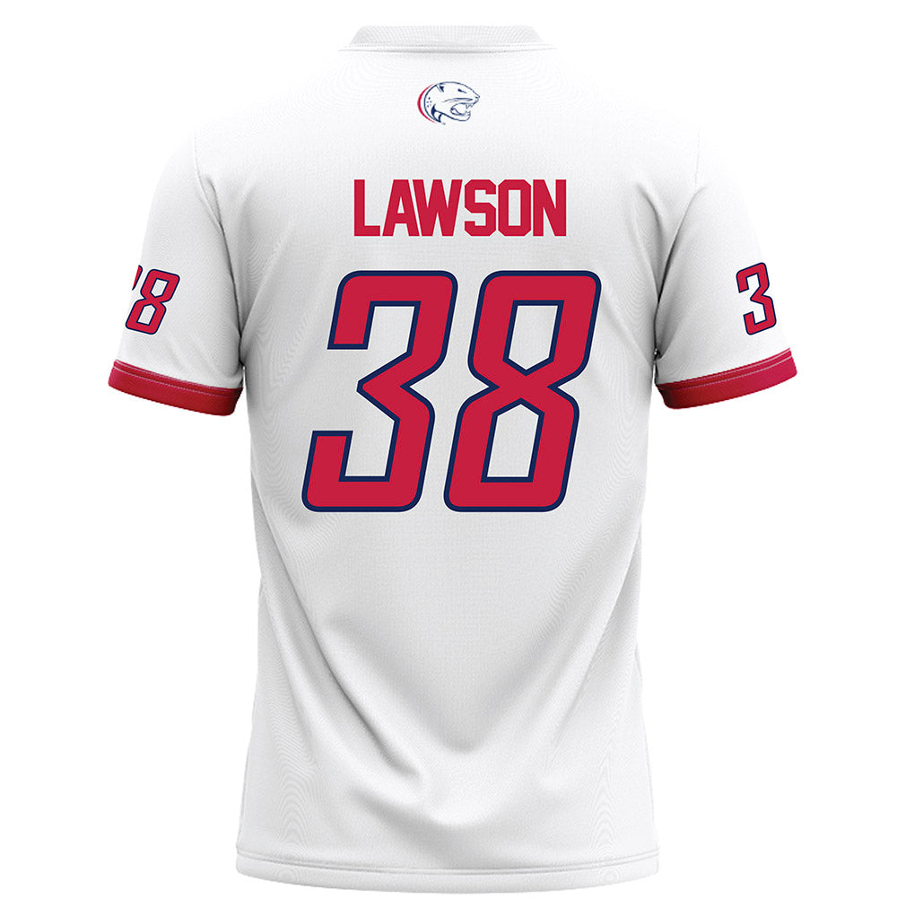 South Alabama - NCAA Football : Camden Lawson - White Football Jersey-1