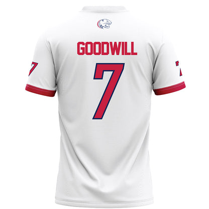 South Alabama - NCAA Football : Ty Goodwill - White Football Jersey-1