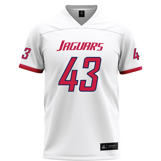 South Alabama - NCAA Football : Jacob Porco - White Football Jersey-0