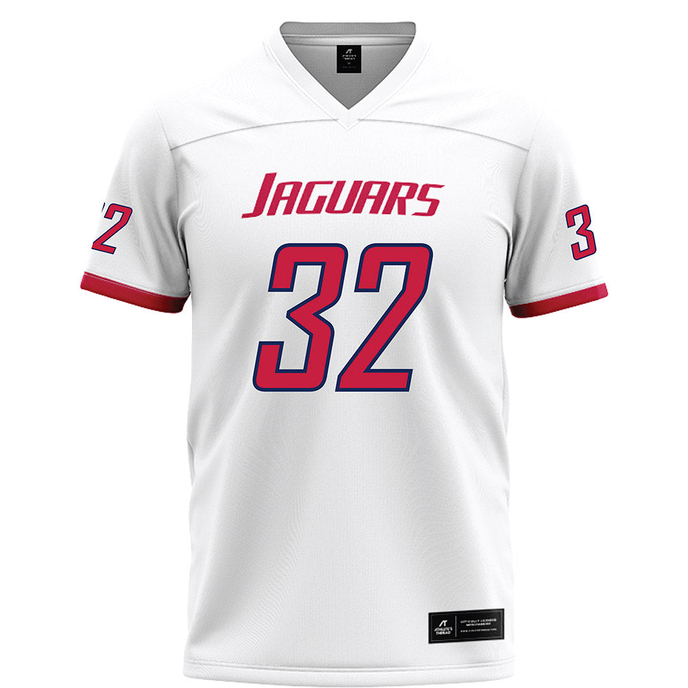 South Alabama - NCAA Football : Camen Upshaw - White Football Jersey-0