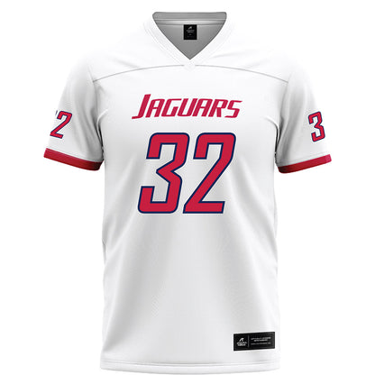 South Alabama - NCAA Football : Camen Upshaw - White Football Jersey-0