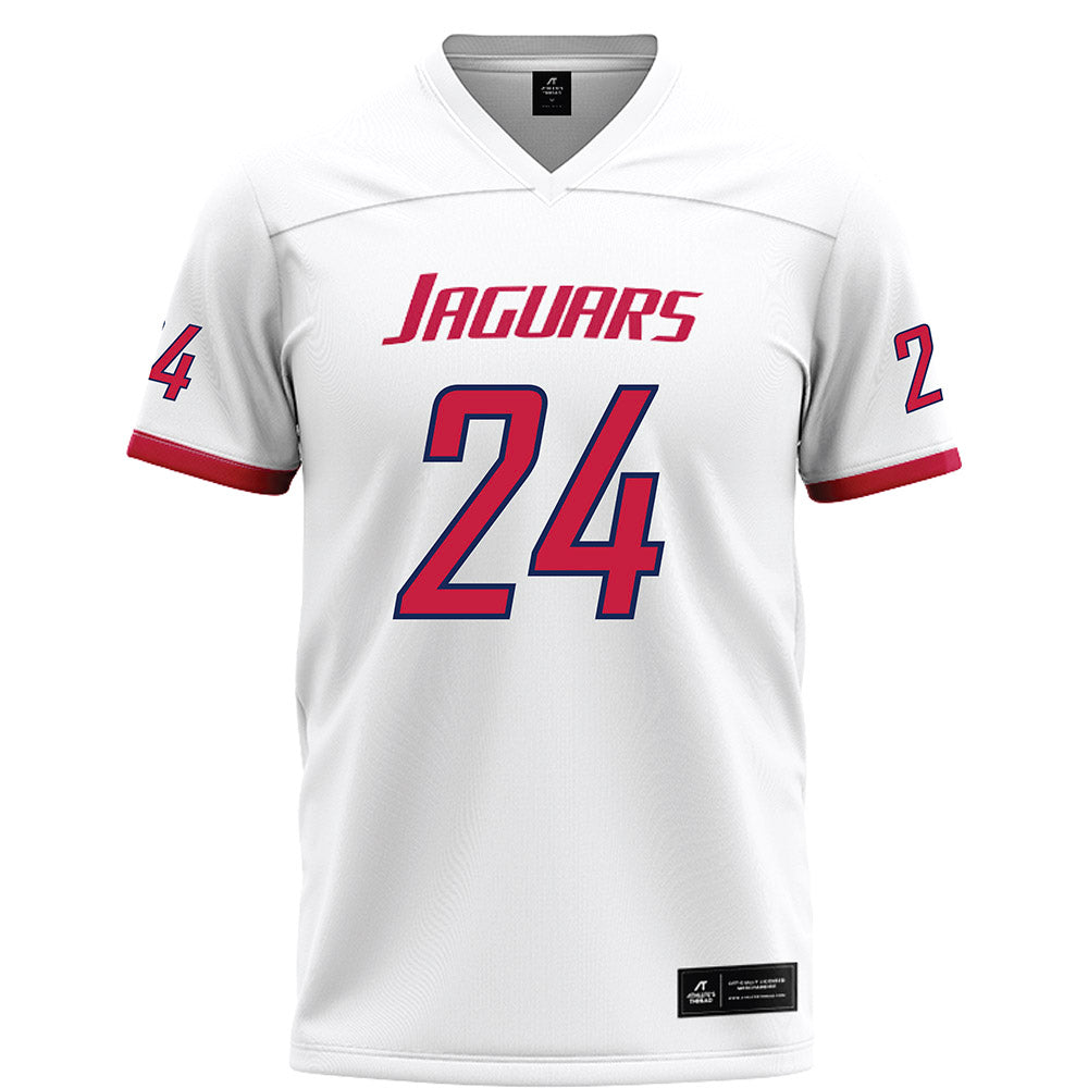 South Alabama - NCAA Football : Damyrion Darby - White Football Jersey-0