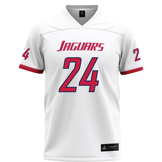 South Alabama - NCAA Football : Damyrion Darby - White Football Jersey-0