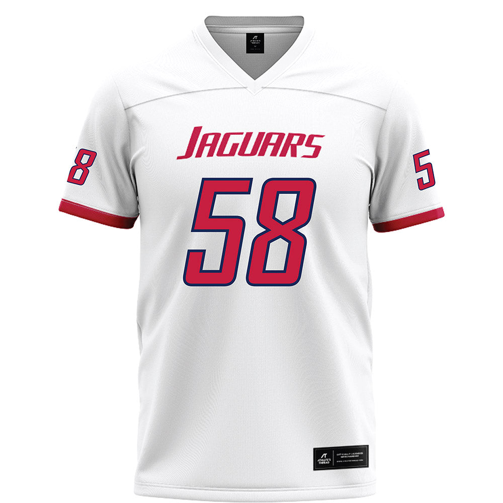 South Alabama - NCAA Football : Hayden Dozier - White Football Jersey-0