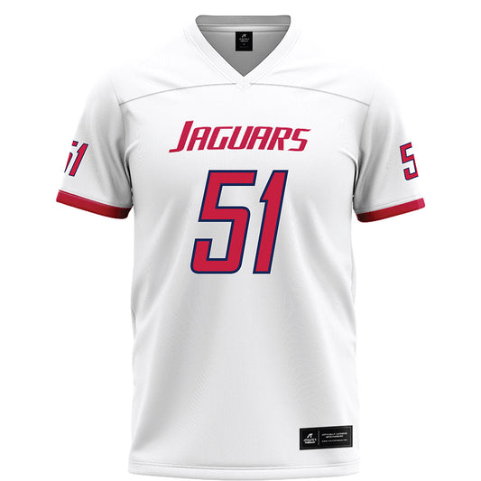 South Alabama - NCAA Football : Jordan May - White Football Jersey-0