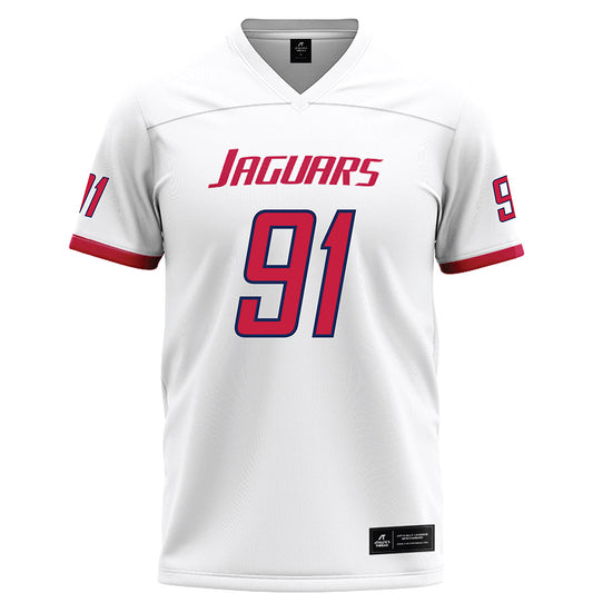 South Alabama - NCAA Football : EMauri Smiley - White Football Jersey-0