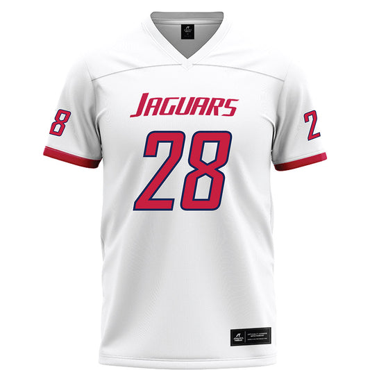 South Alabama - NCAA Football : Tomareo Johnson Jr - White Football Jersey-0