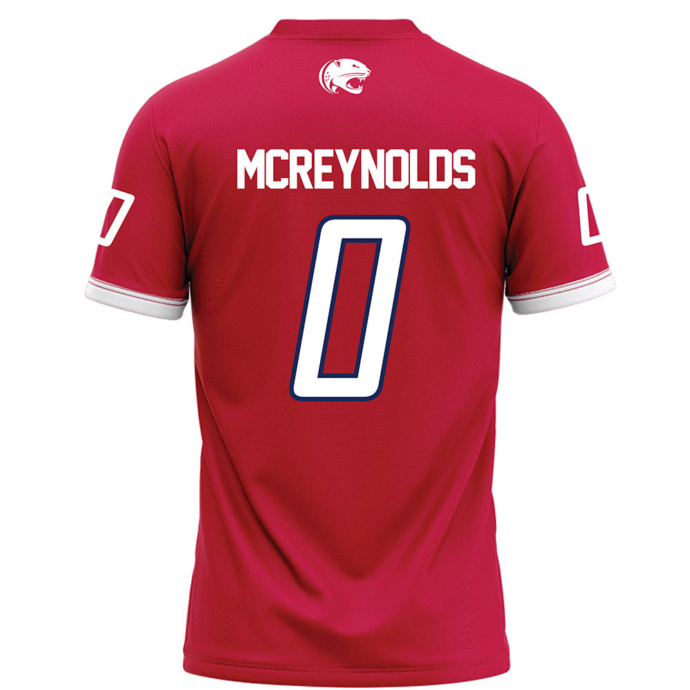 South Alabama - NCAA Football : Braylon Mcreynolds - Red Football Jersey-1