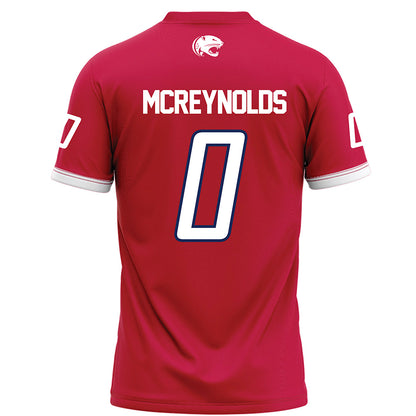 South Alabama - NCAA Football : Braylon Mcreynolds - Red Football Jersey-1