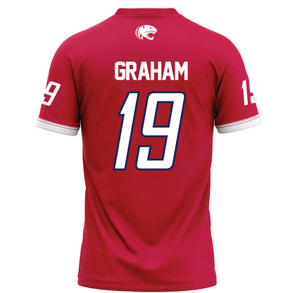 South Alabama - NCAA Football : Jerrian Graham - Red Football Jersey-1