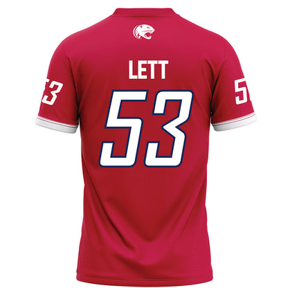 South Alabama - NCAA Football : Letrelle Lett - Red Football Jersey-1