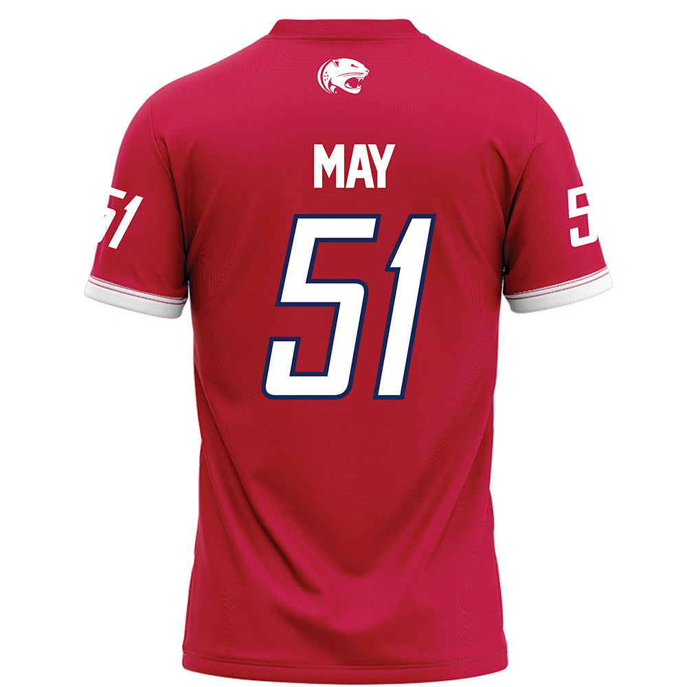 South Alabama - NCAA Football : Jordan May - Red Football Jersey-1