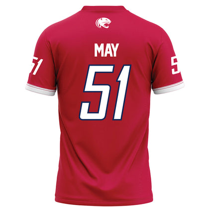 South Alabama - NCAA Football : Jordan May - Red Football Jersey-1