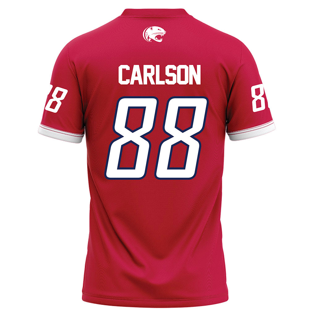 South Alabama - NCAA Football : Owen Carlson - Red Football Jersey-1