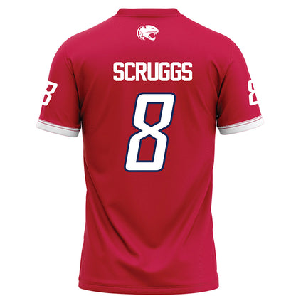 South Alabama - NCAA Football : Jordan Scruggs - Red Football Jersey-1