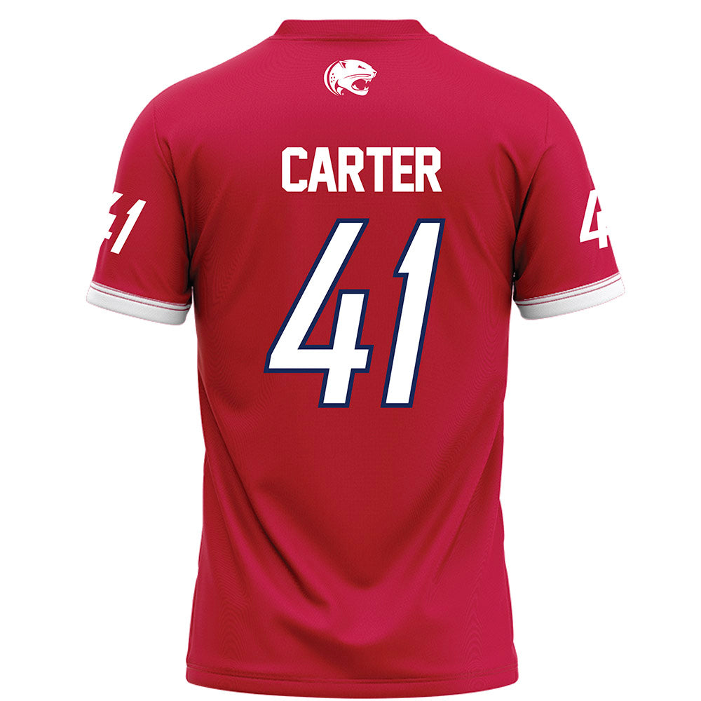 South Alabama - NCAA Football : Tyler Carter - Red Football Jersey-1